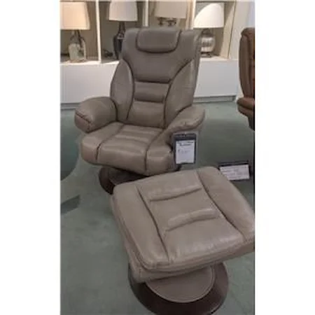 Bolero Oyster Recliner and Ottoman